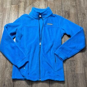 Columbia Vibrant Blue Full-Zip Fleece Jacket